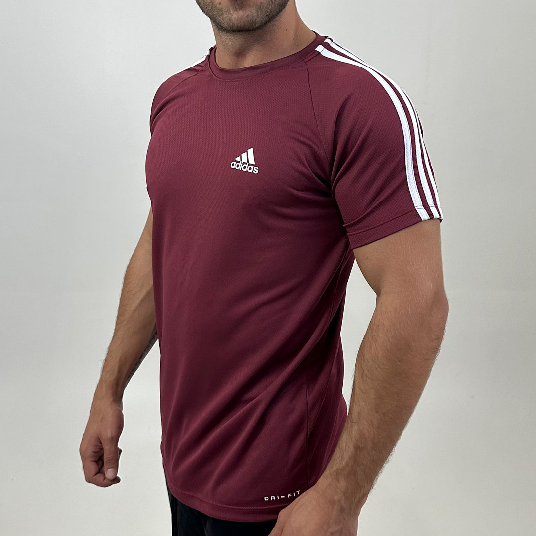 Camiseta Dry Fit III Listras Ombro–Elegante